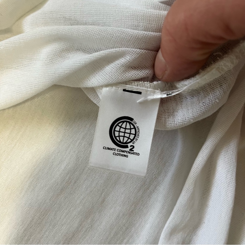 Ganni Light Jersey Oversized T-Shirt White size Medium - Picture 8 of 10